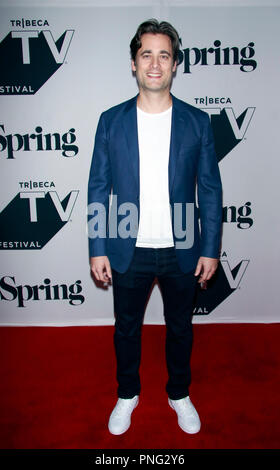 New York, NY, USA. Sep 21, 2018. Stephan Paternot à la vallée de la flèche lors de la première mondiale de la série 2018 TV Festival Tribeca Studios au printemps à New York le 21 septembre 2018. Crédit : Diego Corredor Punch/media/Alamy Live News Banque D'Images