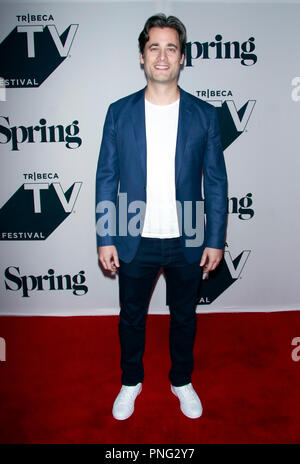 New York, NY, USA. Sep 21, 2018. Stephan Paternot à la vallée de la flèche lors de la première mondiale de la série 2018 TV Festival Tribeca Studios au printemps à New York le 21 septembre 2018. Crédit : Diego Corredor Punch/media/Alamy Live News Banque D'Images