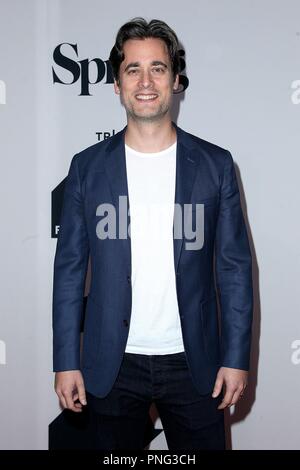New York, NY, USA. Sep 21, 2018. Stephan Paternot aux arrivées de VALLÉE DE LA RAMPE à Tribeca Studios TV Festival, printemps, New York, NY Le 21 septembre 2018. Crédit : Steve Mack/Everett Collection/Alamy Live News Banque D'Images