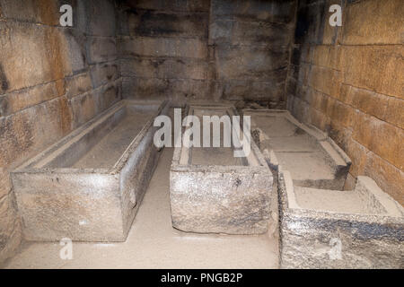 Le tombeau de l'Empereur Kaleb, Axum, Ethiopie Banque D'Images