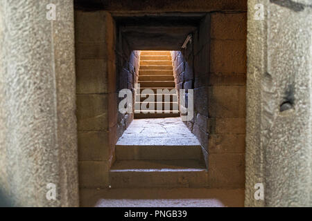 Le tombeau de l'Empereur Kaleb, Axum, Ethiopie Banque D'Images