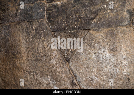 Le tombeau de l'Empereur Gebre Meskel fils de l'Empereur Kaleb Axum, Ethiopie montrant la complexité de la pierre Banque D'Images