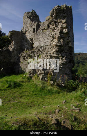 Ruines du château Caergwrle Banque D'Images