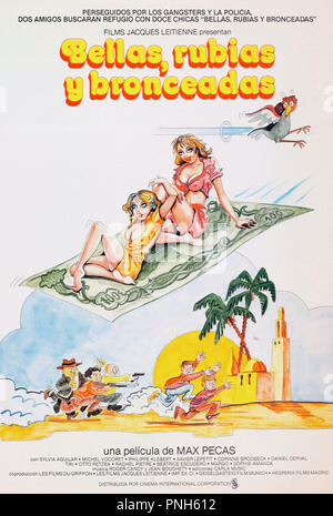 Titre original : BELLES, blondes et bronzées. Titre en anglais : BELLES, blondes et bronzées. Année : 1981. Directeur : MAX PECAS. Crédit : LES FILMS DU GRIFFON / Album Banque D'Images