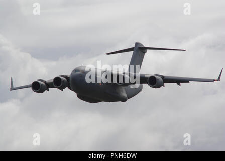 MC Donnell Douglas/Boeng C-17 Globemaster III à la vallée de la RAF Banque D'Images