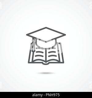 Icône de signe de l'éducation Illustration de Vecteur