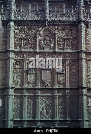 FACHADA DE LA UNIVERSIDAD - 1553 PLATERESCA - ARQUITECTURA. Emplacement : UNIVERSIDAD. L'ESPAGNE. Banque D'Images