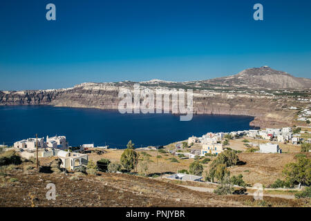 Akrotiri est un village dans les Cyclades, situé sur l'île principale (ou Thira) à Thera Santorini, Grèce. Banque D'Images