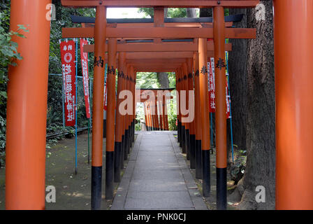Tori Gate d'Ueno à Tokyo, Japon Banque D'Images