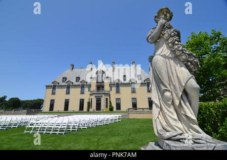 Old Westbury, l'État de New York. Long Island Gold Coast Mansion. Banque D'Images