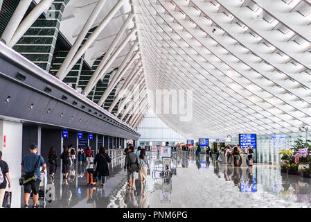 TAIPEI, TAIWAN - Le 24 juin 2018 : l'Aéroport International de Taiwan Taoyuan. Banque D'Images