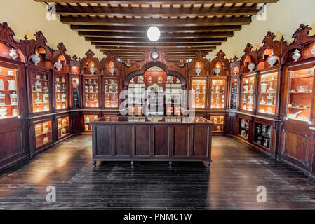 Ancienne pharmacie, Alcázar de Jerez, Jerez de la Frontera, Cadix, Andalousie, Espagne Banque D'Images