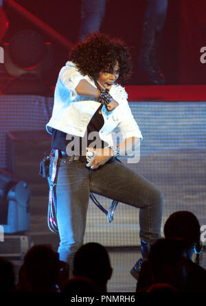 Janet Jackson joue sur la soirée de clôture de sa tournée mondiale 2011 au Fillmore à Miami Beach le 5 décembre 2011. Banque D'Images