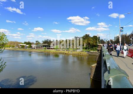 Vu de la rivière Yarra, Melbourne Pont Princesse VIC, Australie Banque D'Images