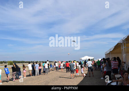 Athènes, Grèce, le 22 septembre, 2018. Skydive Attique, Tanagra Airforce Base, la Grèce. Angelos Crédit : Theofilatos/Alamy Live News. Banque D'Images