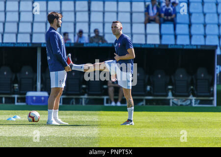 Vigo, Espagne. 22 Sept ; 2018. La Liga match entre Real Club Celta de Vigo et Real Valladolid en Balaidos stadium ; Vigo ; score final 3-3. Credit : Brais Seara/Alamy Live News Banque D'Images