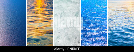 L'eau des mers et océans - Ensemble de 16:9 HD Fonds d'écran pour smartphone Banque D'Images