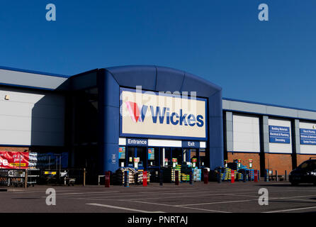 Wickes n'est un centre de rénovations et de garden centre, basée au Royaume-Uni et administré par Travis Perkins Banque D'Images