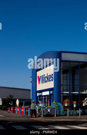 Wickes n'est un centre de rénovations et de garden centre, basée au Royaume-Uni et administré par Travis Perkins Banque D'Images