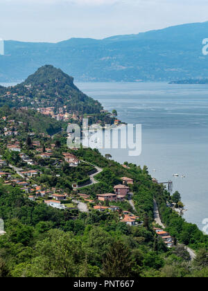 Lago Maggiore, Varese, Lombardie, Italie : le lac vu de Porto Banque D'Images