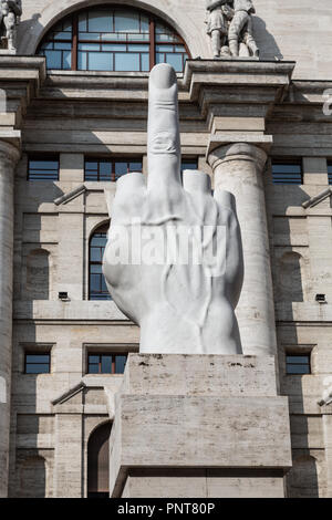 Milan, Italie - 21 septembre 2018​ : Piazza Affari borsa milano Banque D'Images