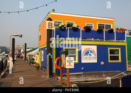 Fishermans Wharf, Victoria, île de Vancouver, BC, Canada Banque D'Images