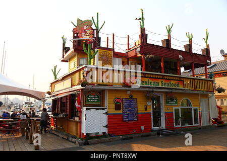 Fishermans Wharf, Victoria, île de Vancouver, BC, Canada Banque D'Images