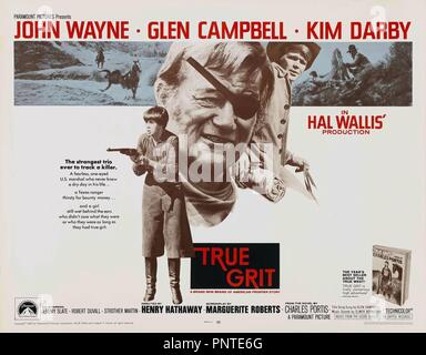 Titre original : True Grit. Titre en anglais : TRUE GRIT. Année : 1969. Réalisateur : Henry Hathaway. Credit : PARAMOUNT PICTURES / Album Banque D'Images