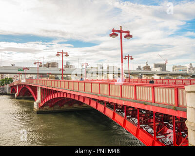 Tokyo, Japon. Le 8 septembre 2018. Pont Azuma, Tokyo, Japon. Un vieux pont dans le quartier touristique d'Asakusa Banque D'Images