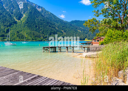 Sur le lac Achensee belle journée ensoleillée, Tirol, Autriche Banque D'Images