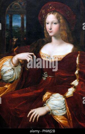 Raphael (1483-1520). Peintre italien. Renaissance. Portrait d'Isabel de Requesens (1500-1577), en tant que vice-impératrice de Naples. Louvre. Paris. La France. Banque D'Images