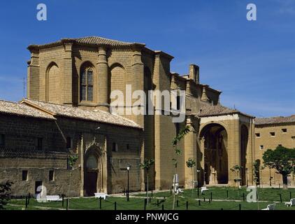 LA RIOJA. CASALARREINA. Vista del Convento DE LA PIEDAD, fundado por las dominicas en el año 1508. España. Banque D'Images