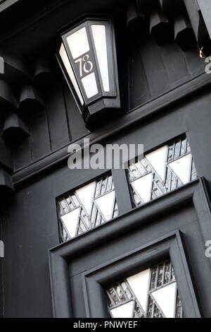 Voir de 78 Derngate, Northampton. La seule maison en Angleterre conçu par Charles Rennie Mackintosh pour W.J. Bassett-Lowke Banque D'Images
