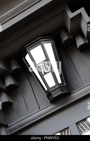 Voir de 78 Derngate, Northampton. La seule maison en Angleterre conçu par Charles Rennie Mackintosh pour W.J. Bassett-Lowke Banque D'Images