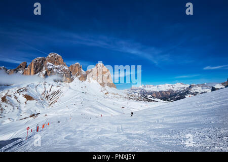 Station de ski à Dolomites, Italie Banque D'Images