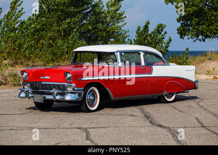 1956 Chevrolet Bel Air Hardtop deux portes Banque D'Images