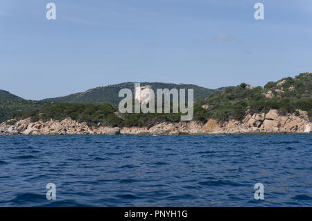 Tour espagnole sur la côte de la Sardaigne. Italie Banque D'Images