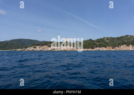 Tour espagnole sur la côte de la Sardaigne. Italie Banque D'Images