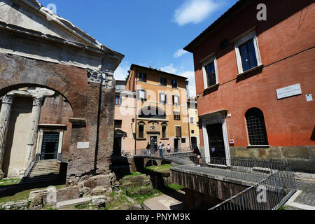 Le Porticus Octaviae dans Martius Camput à Rome. Banque D'Images