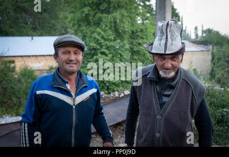 Arslanbob dans l'ambiance du sud-ouest des montagnes de la Fergana Kirghizistan Banque D'Images