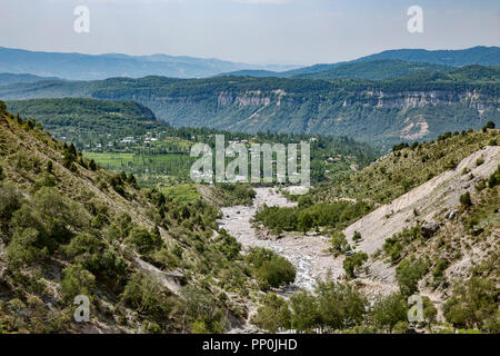 Arslanbob dans l'ambiance du sud-ouest des montagnes de la Fergana Kirghizistan Banque D'Images