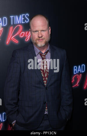 Joss Whedon assiste à la première de la 20th Century Fox's "mauvaise fois au El Royale' au théâtre chinois de Grauman le 22 septembre 2018 à Hollywood, Californie. Banque D'Images