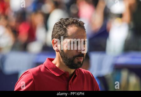 Valence, Espagne. 29Th Sep 2018. pendant le match de football entre Levante UD et FC Séville le 23 septembre 2018 à Ciutat de Valencia à Valence, en Espagne. Appuyez sur Cordon Cordon Crédit : Presse/Alamy Live News Banque D'Images