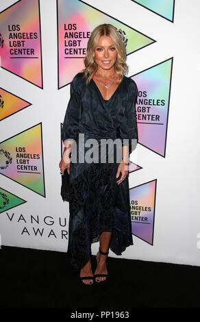 Los Angeles, USA. 22 Sep, 2018. 22 septembre 2018- Beverly Hills, Californie - Kelly Ripa, Los Angeles du Centre LGBT Gala 49e anniversaire Vanguard Awards tenue à l'hôtel Beverly Hilton. Crédit photo : Faye Sadou/AdMedia Crédit : Faye Sadou/AdMedia/ZUMA/Alamy Fil Live News Banque D'Images