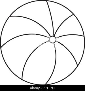 Ball piscine icône sur fond blanc, vector illustration Illustration de Vecteur