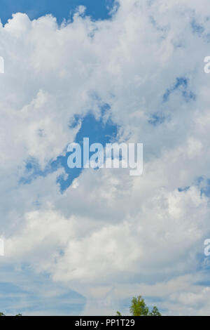 Ciel Nuages et créer un contraste fabuleux sur une chaude journée d'automne plus de St Louis. Banque D'Images