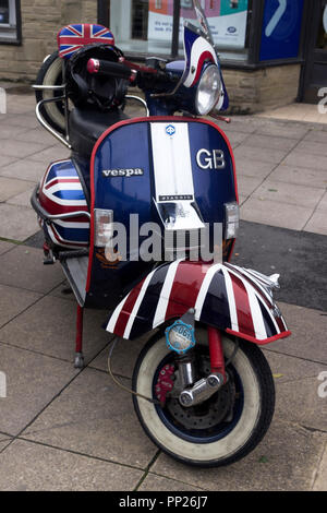 Vespa à la vallée de Ribble MOD Weekender 2018 Banque D'Images