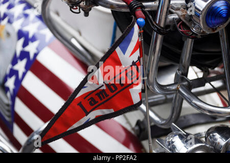 Lambretta Pennant à la vallée de Ribble MOD Weekender 2018 Banque D'Images