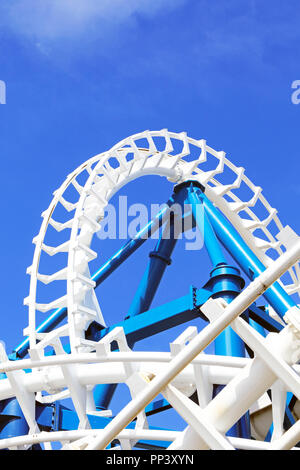 La grande montagne russe en acier Nor'Easter sur Morey's Piers, Wildwood, New Jersey, USA Banque D'Images