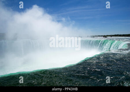 NIAGARA FALLS, ONTARIO, CANADA - 21 MAI 2018 : des chutes Horseshoe, vue de Table Rock dans Queen Victoria Park à Niagara Falls Banque D'Images